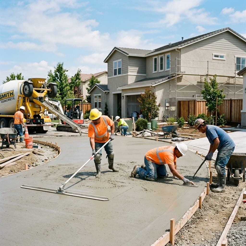 Concrete Contractors Sacramento crew on a Sacramento jobsite