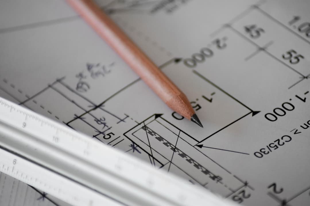 Itemized written estimate document with pencil